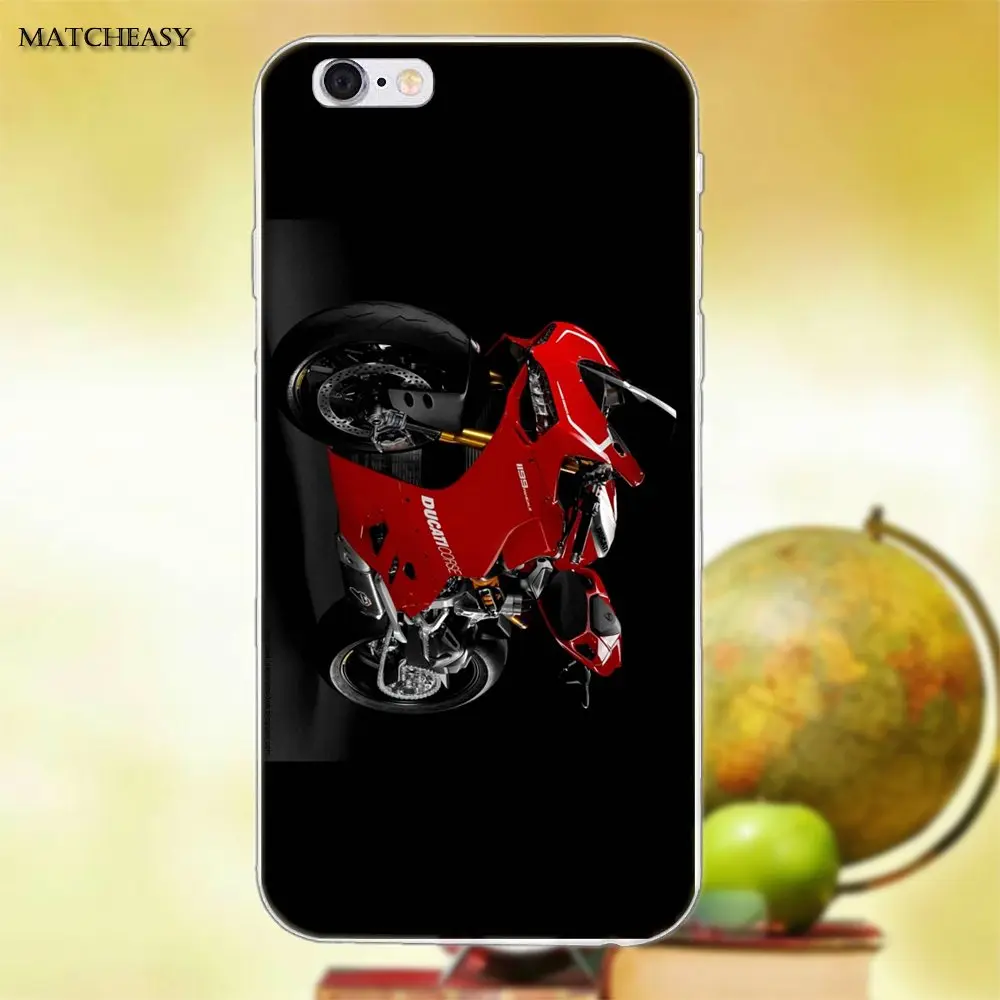 Защитные чехлы из ТПУ уникальный Ducati Corse для Apple iPhone X XS Max XR 4 4S 5 5C SE 6 6S 7 8 Plus