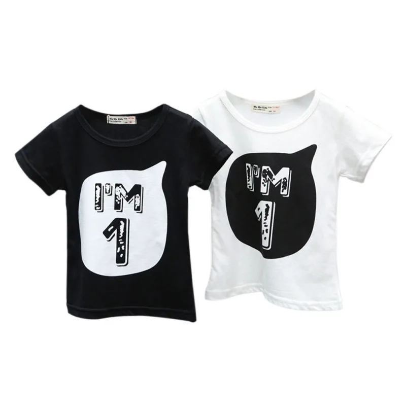 Детские хлопковые футболки с буквенным принтом крутые рубашки для мальчиков От 0