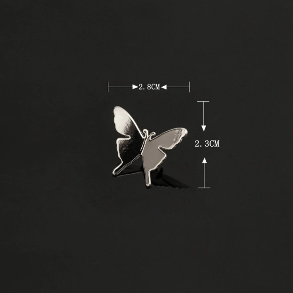silver butterfly Самолет листья натуральная улыбка брошь с малой Заколкой унисекс кленовый лист нагрудные булавки костюм, воротник рубашки ювелирные изделия аксессуары - Окраска металла: silver butterfly