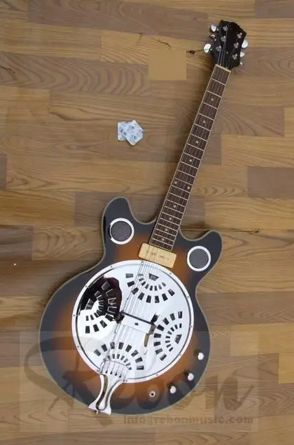 

Weifang Rebon resonator acoustic electric guitar with metal cover