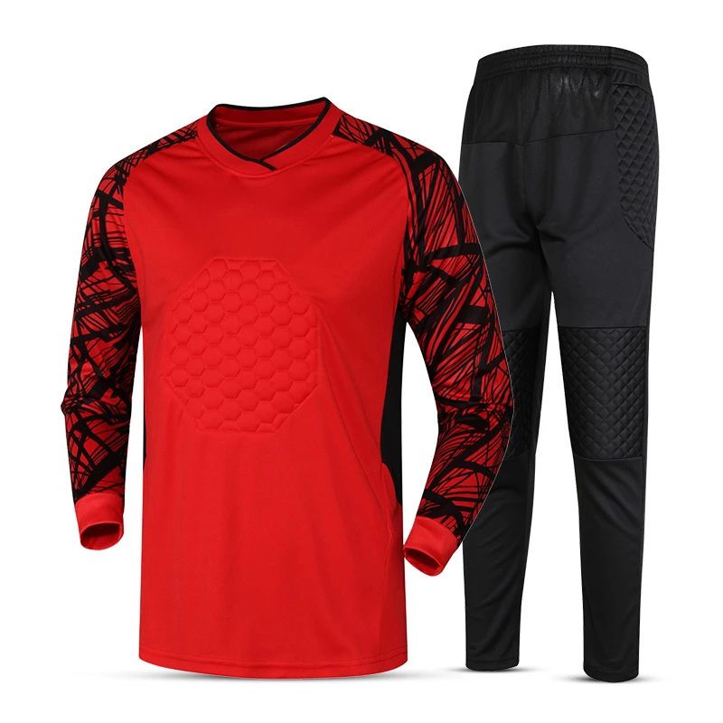 2019 губчатая Защитная футболка вратаря пустая футбольная тренировочная форма