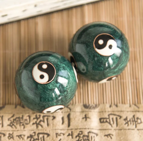 50 мм 40 китайские шарики baoding cloisonne маленький Taichi дизайн в нескольких цветах. Chime