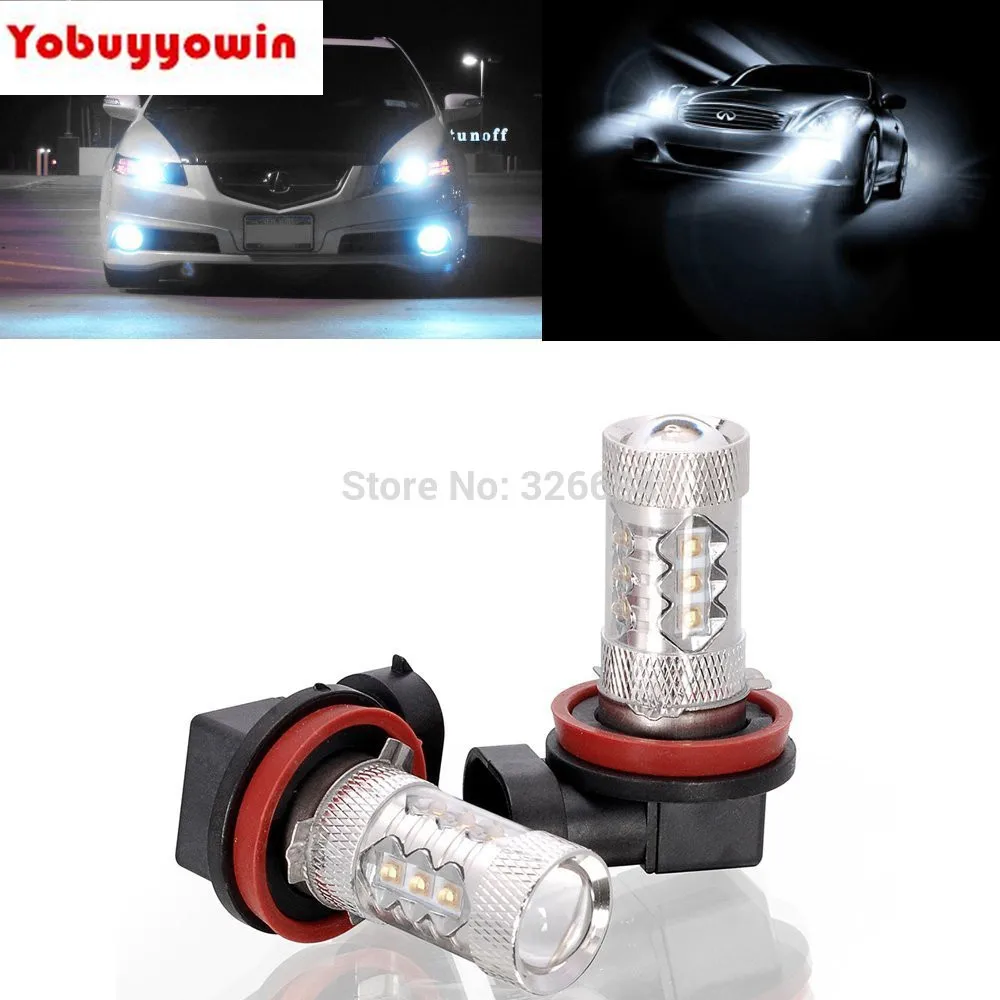 

Car Auto H8 H11 H9 80W CREE Chips Projector Lens Car LED Bulb High Power 6000k DRL Light Daytime Running Fog light Lamps