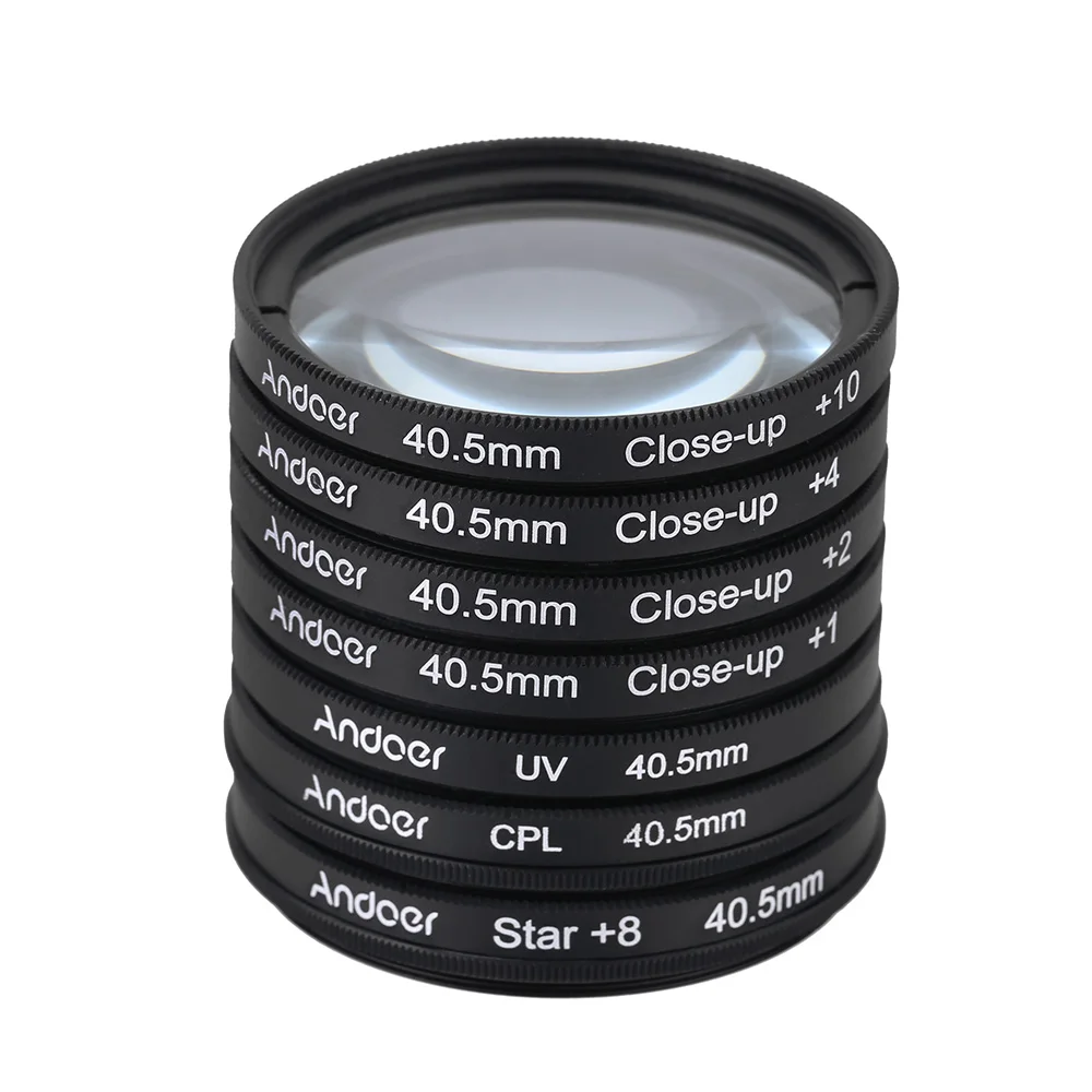 Andoer 40 5 мм УФ + CPL Star8 Крупный план (+ 1 2 4 10) фотофильтр для объектива камеры Canon Nikon Sony