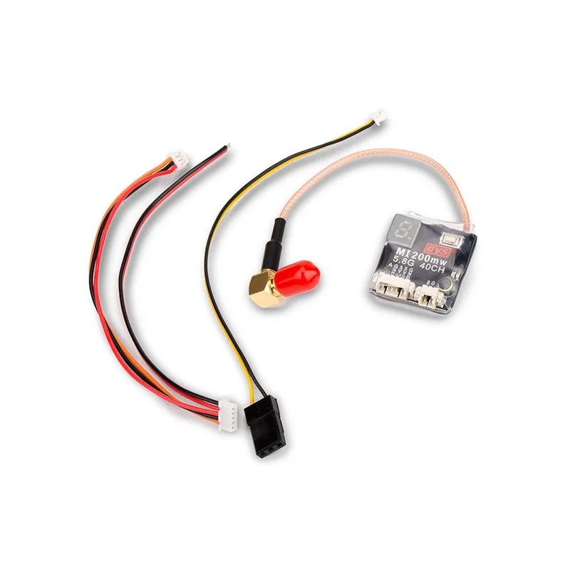 DYS MI200MW Pigtail VTX25mW 200 mW переключаемый 5 8G 40CH AV FPV передатчик SMA прямой угол разъем для