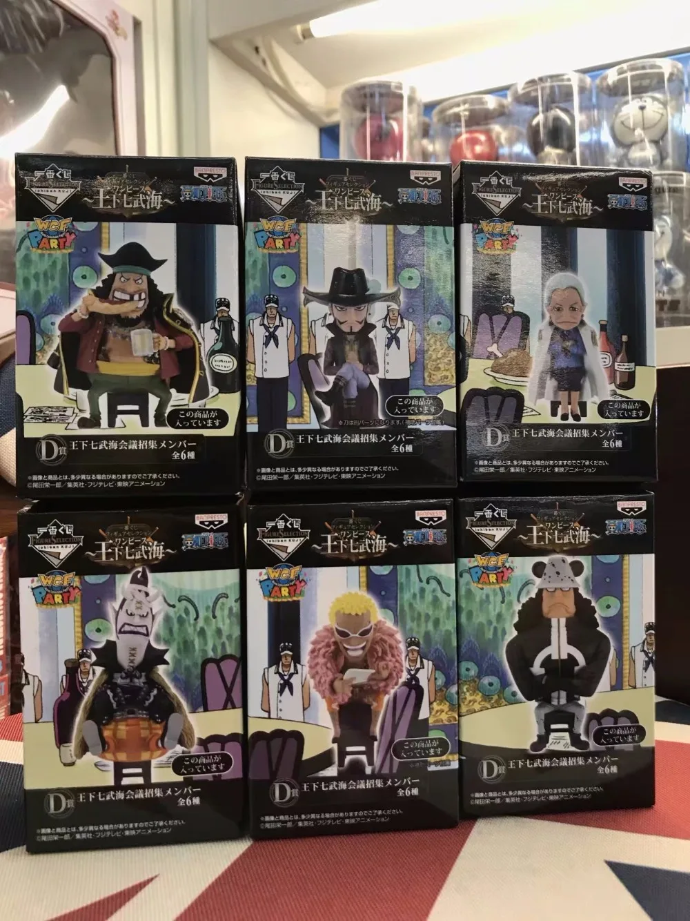 6 шт./компл. one piece Dracule Mihawk Doflamingo аниме фигурку ПВХ Новая коллекция Коллекция
