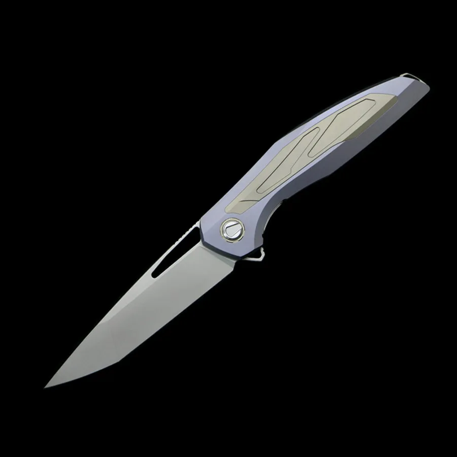 Blue version Зеленый шип F111 тактика Флиппер складной нож M390 лезвие титановая ручка Открытый Отдых Охота карманные Фруктовые Ножи EDC инструменты - Цвет: Blue version