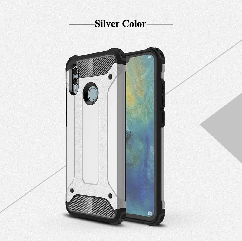 Silver Color Tsimak чехол для huawei P Smart Y6 Y7 Pro Y9 Honor 10 Lite 8A наслаждаться фотоаппаратов моментальной печати 7 S 9 плюс чехол противоударный чехол для телефона Coque - Цвет: Silver Color