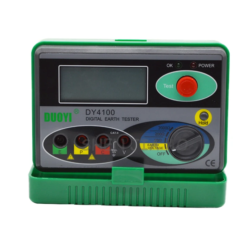 Ground resistance tester DY4100 high precision digital lightning protection test ground shake table AA 1.5V * 6 / 12V 1 | Инструменты