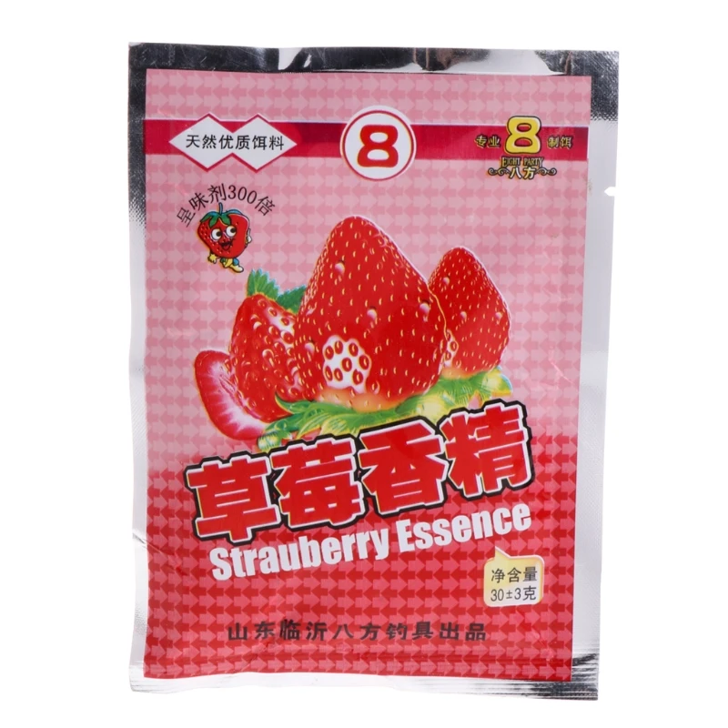 

30G Strawberry Fishing Bait Flavors Powder Carp Bream Killer Food Addictive Lure