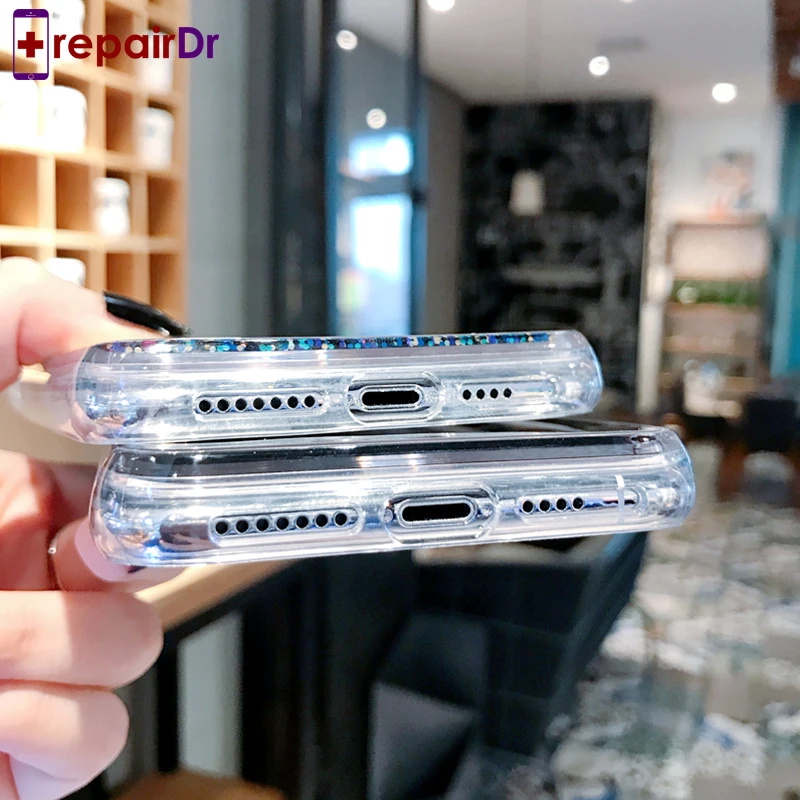 Роскошный чехол для телефона iPhone X XR XS Max Dream зеркальный блестящий динамический