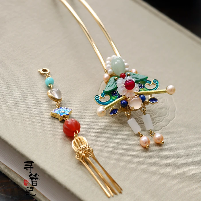 Ручной классический Костюм Аксессуары Fazan Хан Бу Яо Мин головной убор шпилька