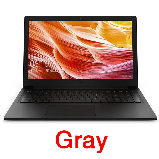 Gray Xiaomi 15,6 дюймов ноутбуки 4G/8G ram DDR4 128G/256G SATA SSD Intel I3/I5 четырехъядерный ноутбук компьютер Клавиатура Тачпад ПК - Цвет: Gray