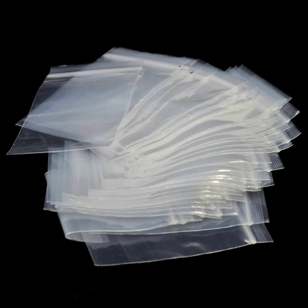 BOG-0.16mm толстой прозрачной Пластик различных размеров поли Ziplock мешки на молнии