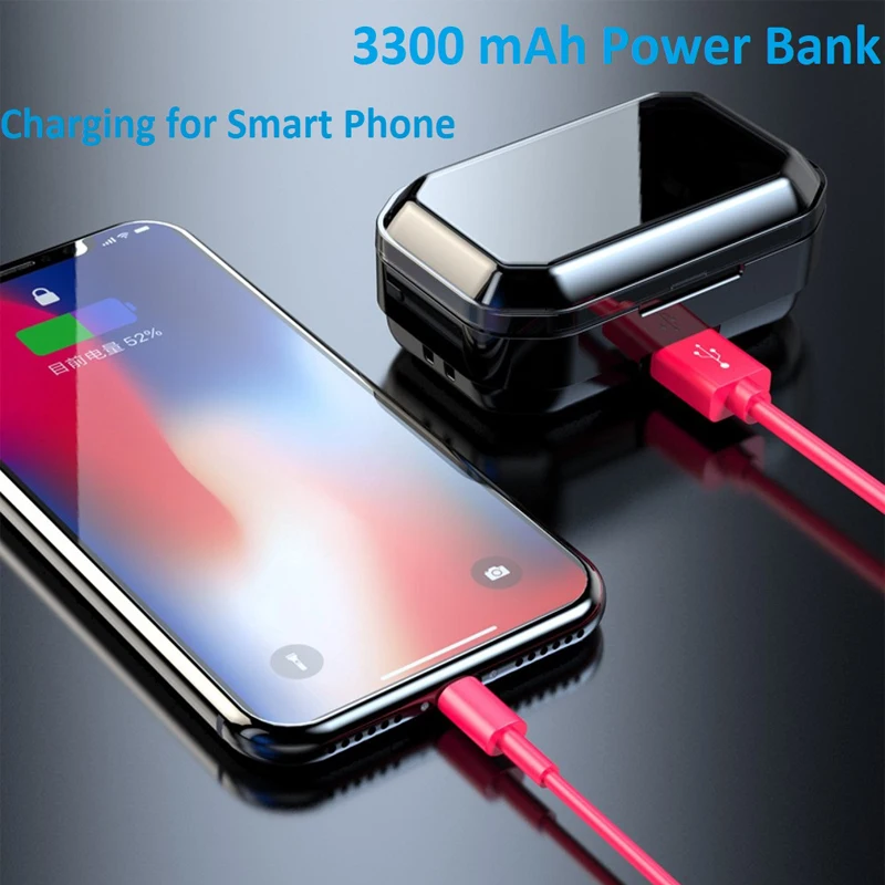 G02 X6P мини наушники вкладыши TWS Bluetooth V5.0 Беспроводной 9D стерео музыка IPX7