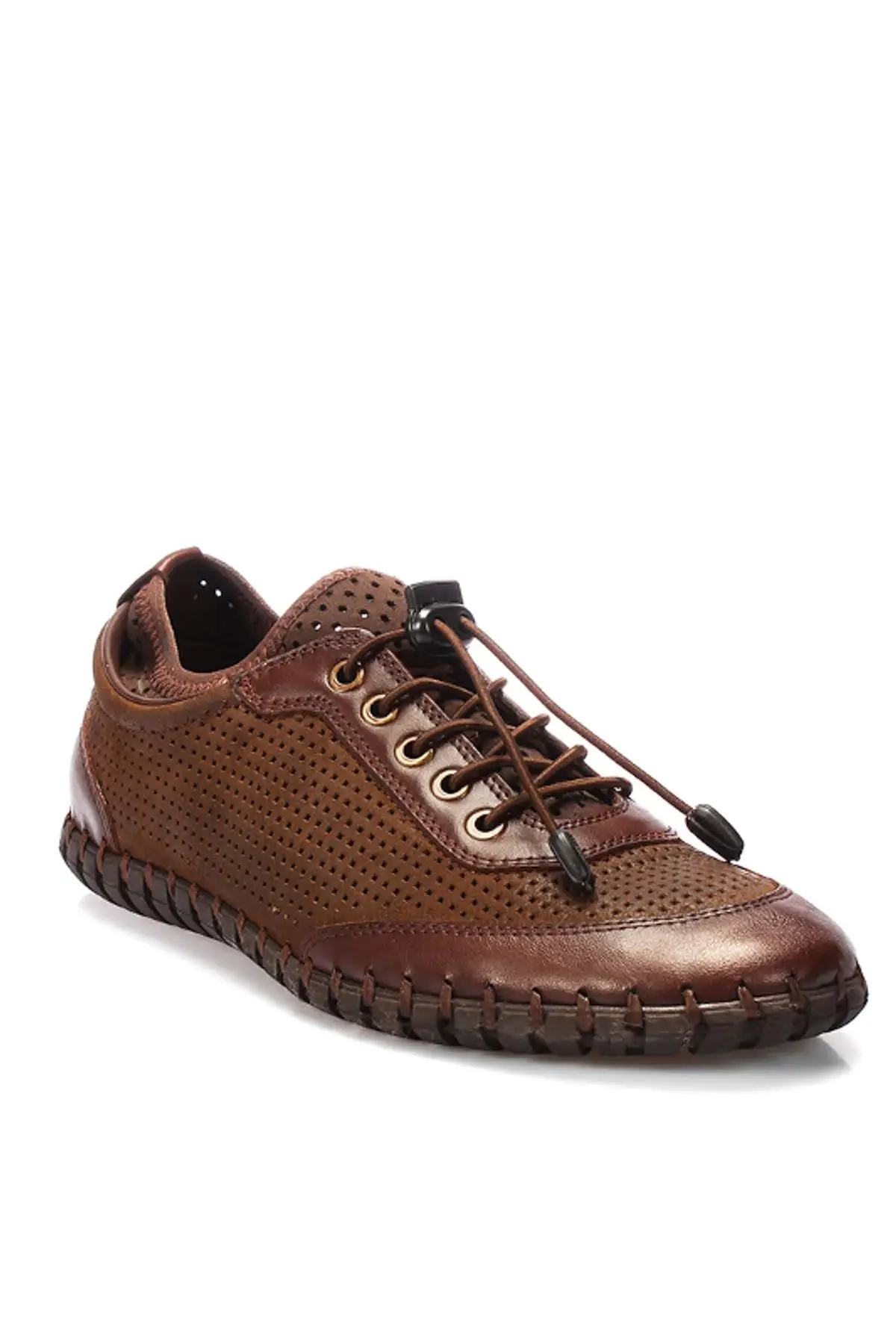 Мужская обувь из натуральной кожи с жемчугом цвет коричневый 120130006490 | Обувь