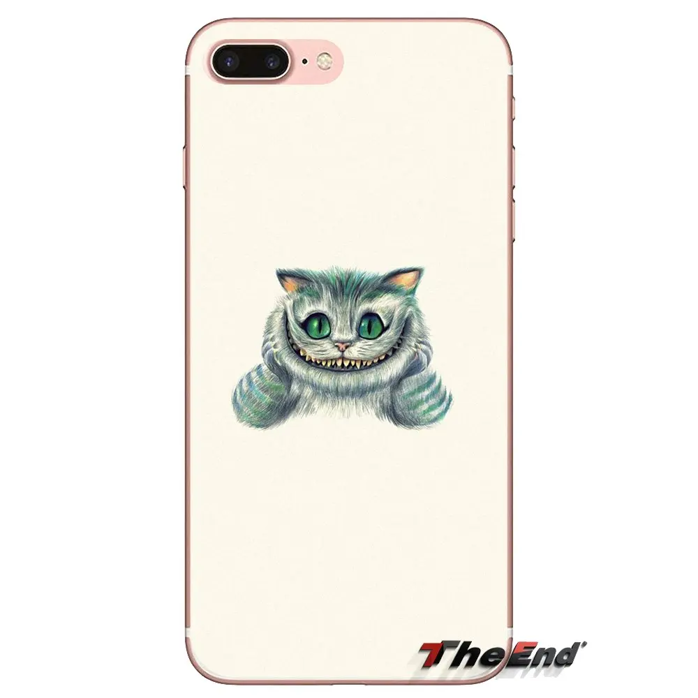 Мягкий чехол для Huawei G7 G8 P7 P8 P9 P10 P20 P30 Lite Mini Pro P Smart Plus 2017 2018 2019 Чеширский кот Алиса в