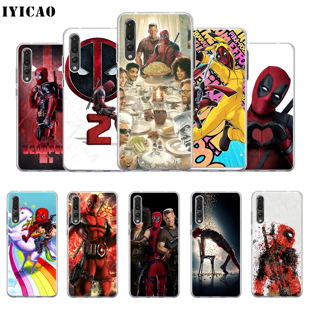 IYICAO DEADPOOL 2 мягкий силиконовый чехол для телефона Huawei P30 P20 Pro P10 P9 P8 Lite P Smart TPU