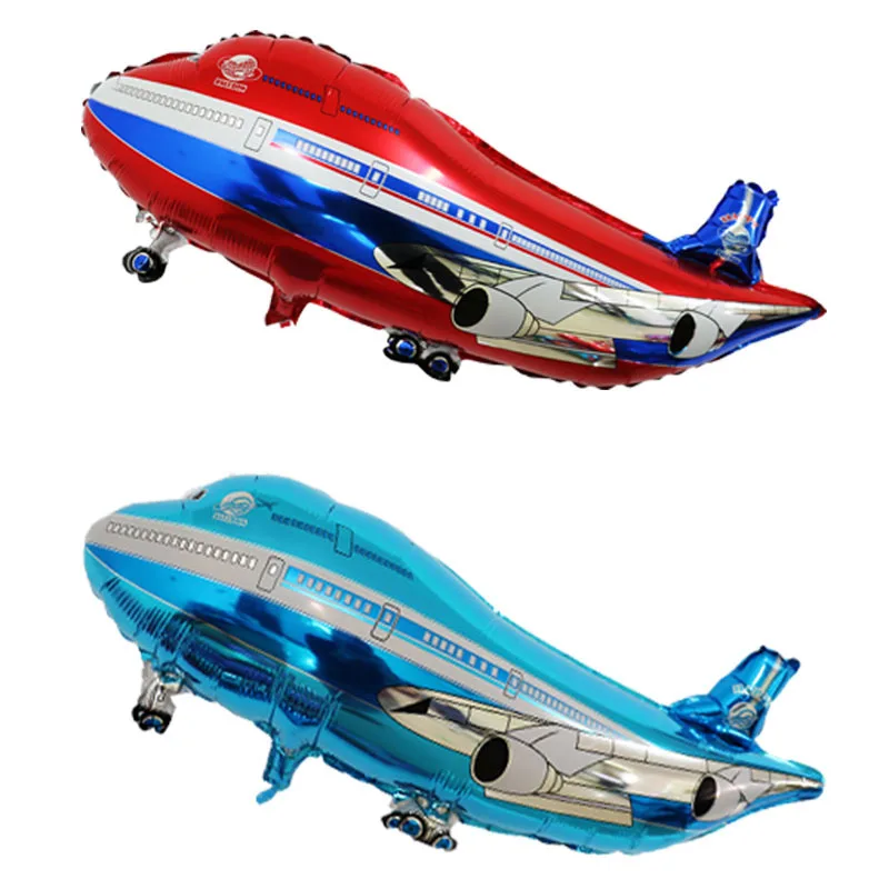 1 шт. большие надувные игрушки самолет воздушный шарик из фольги в форме самолета