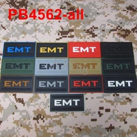 emergency medical technician morale of tactical military 3d pvc patch emt patch