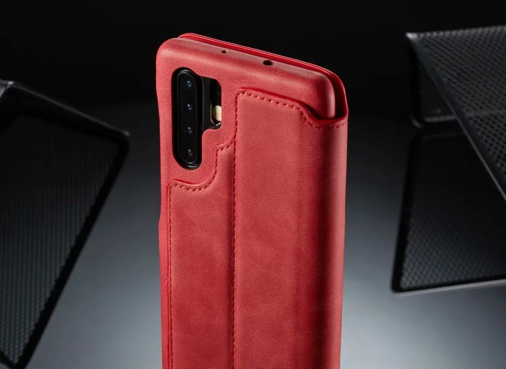 Роскошный кожаный магнитный флип-чехол для huawei p20 lite, чехол-кошелек со слотом для карт, подставка, чехол-книжка для huawei p20 p30 pro, чехол