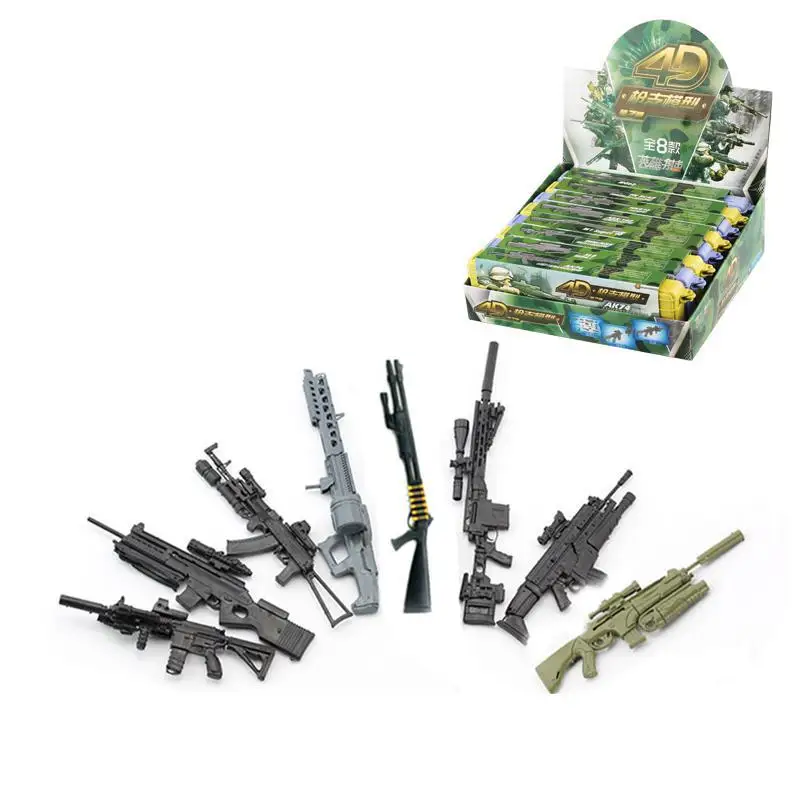 8 коробок 1:6 4D сборный пластиковый пистолет Модель 2 го поколения 1/6