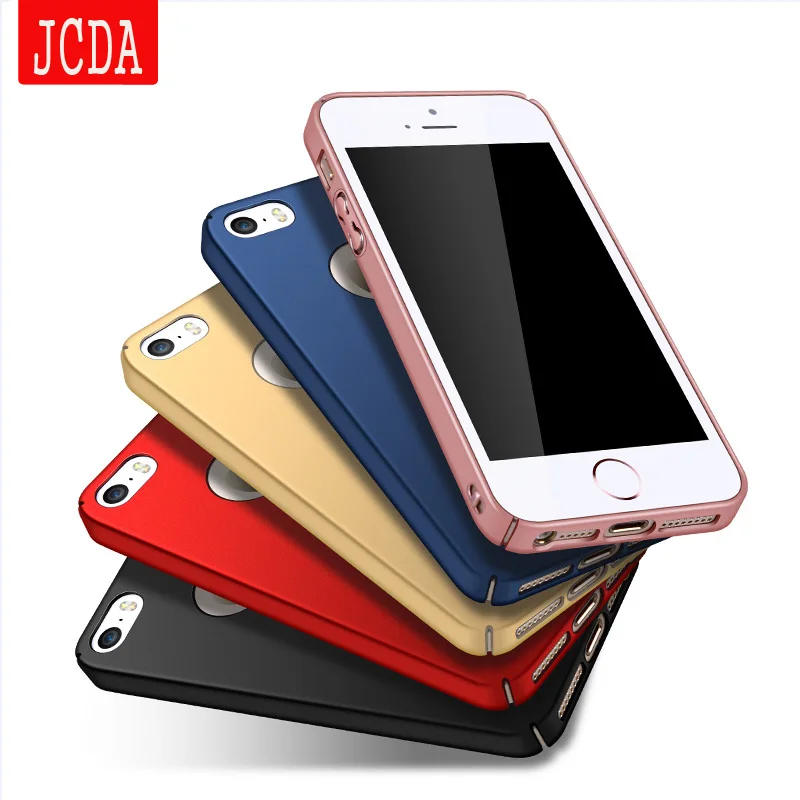 Original JCDA Brand For iphone 5 5S SE mobile phone case Silicone cover Luxury Silm Hard Frosted PC Back for |