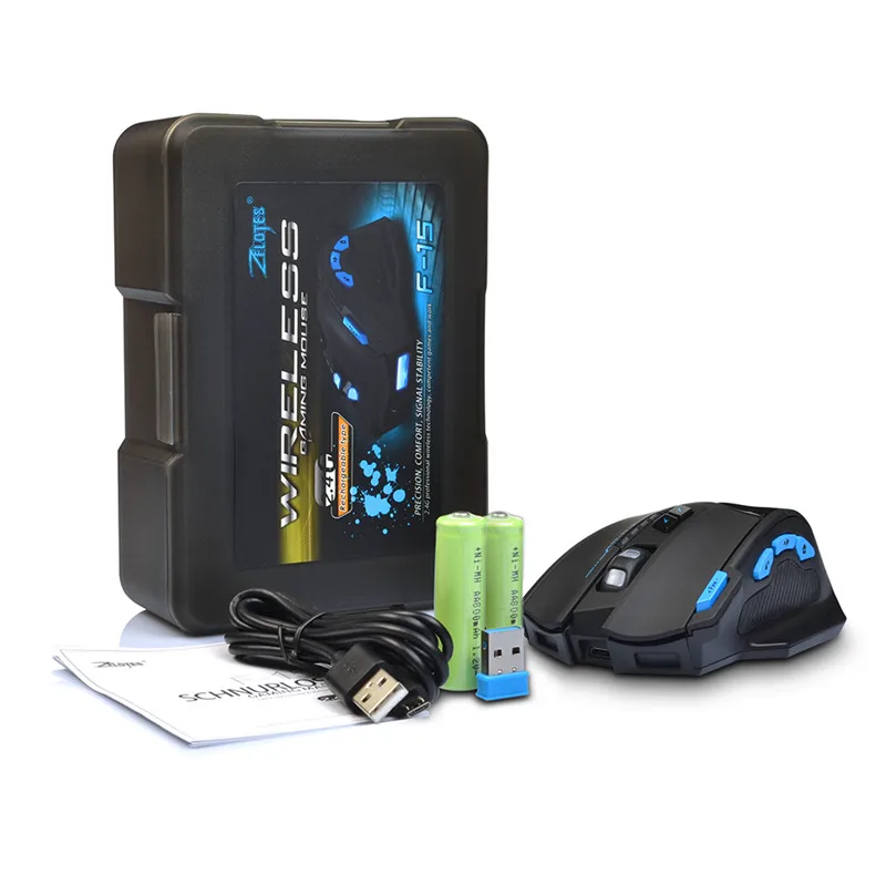 F 15 Беспроводной Мышь USB игровая мышь 2500 Точек на дюйм геймер мышей Перезаряжаемые