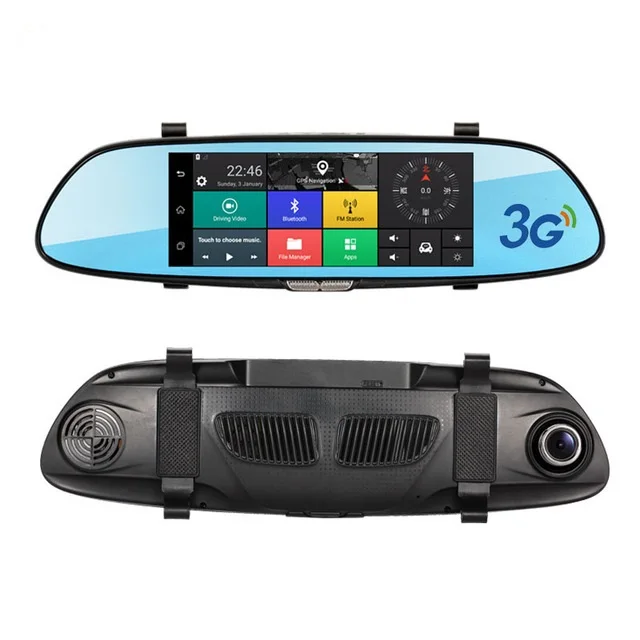 Автомобильный видеорегистратор с двойным объективом 7 0 дюйма Android GPS Full HD 1080P|mirror