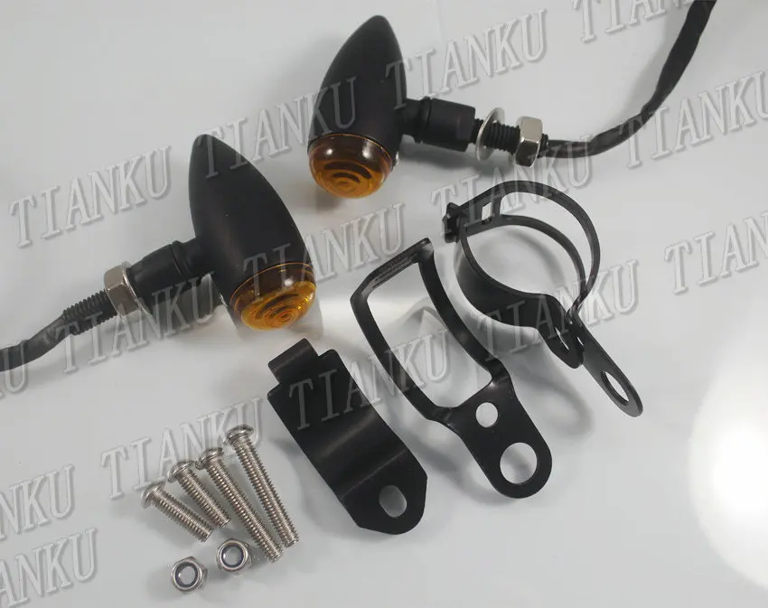 Универсальный металлический указатель поворота для Honda Shadow Spirit Sabre Aero Ace Steed VLX 400 600 1100 DLX VTX1300 1800 Magna VF 250