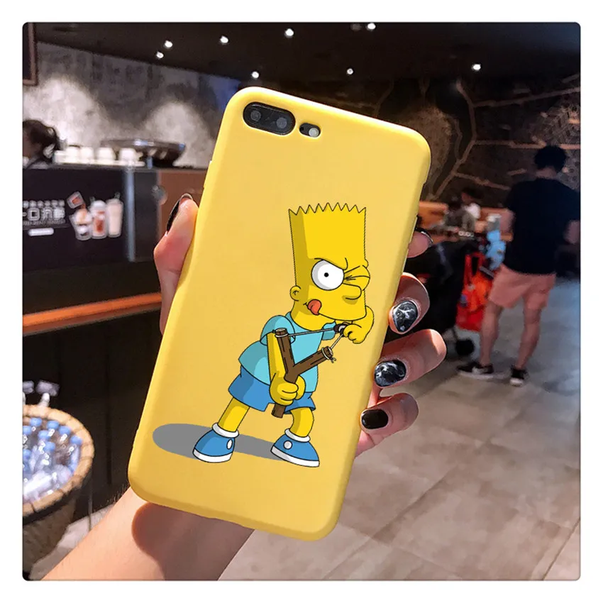 18277 Милый чехол для телефона Симпсон для iPhone X 7 Plus XS 10 чехол TPU Мягкий силиконовый чехол для телефона для iPhone 6S 8 6 Plus XS Max чехол - Цвет: 18277