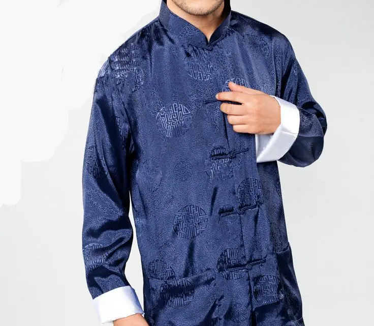 Мужские традиционные костюмы Тан 5 цветов красный/синий/белый/черный наборы