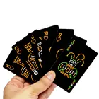 Черный светящийся флуоресцентный покер карты игральные карты светится в темноте бар и вечерние  KTV ночь светящаяся коллекция специальный покер