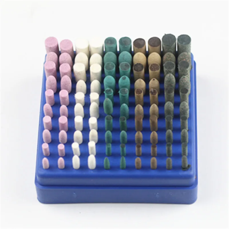 100pcs Mixed Polishing Head Wool Rubber Cowhide Buffing Wheel Accessories | Инструменты