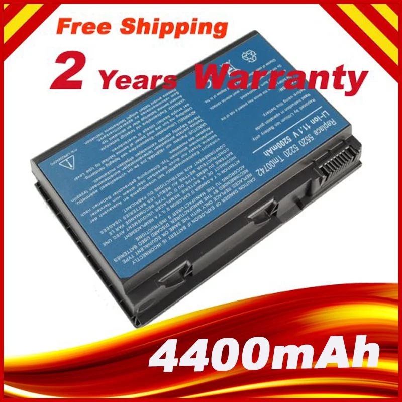

6CELL Replacement Battery TM00741 TM00751 GRAPE32 FOR ACER Extensa 5620G 5210 5220 TravelMate 5310 5320 5520 5720