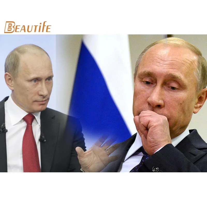 Новое поступление. Плакат В. В. Путиного. Шелковый плакат. Украшение для дома. Настенный художественный тканевый плакат. 30x45 см., 40X60 см., 50X75 см., 60x90 см