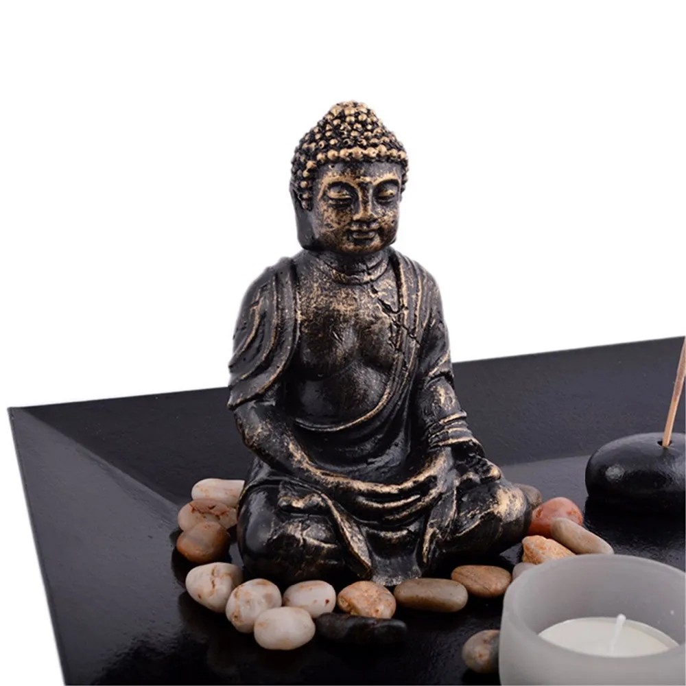 Feng Shui из мультфильма «Холодное сердце» садовая статуя Будды Tealight Ладан держатель H1006