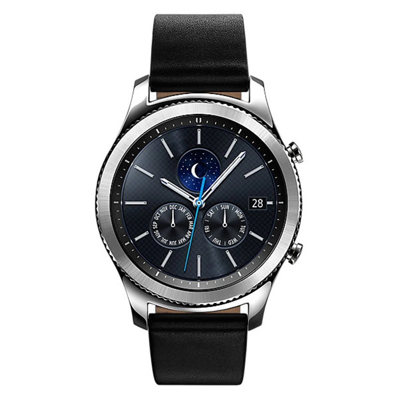 Samsung Шестерни S3 классический Смарт часы GPS Bluetooth Фитнес сердечного ритма дорожки