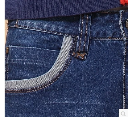 

Fashion Brand Jeans Straight Leg Jeans Trousers Criminal Business Man Pants Black Jeans And Fat Increase plus-size Jeans On Tide