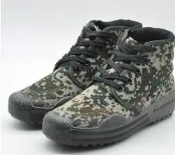 woodland Мужская тактическая спортивная обувь для занятий спортом на открытом воздухе, военная камуфляжная мужская обувь, рабочие слипоны, парусиновая обувь, Размеры 35-45 - Цвет: woodland
