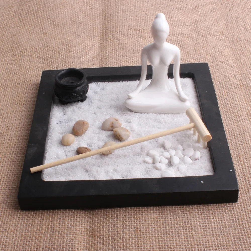 Фигурки для йоги настольные садовые статуи дзен аксессуары женские