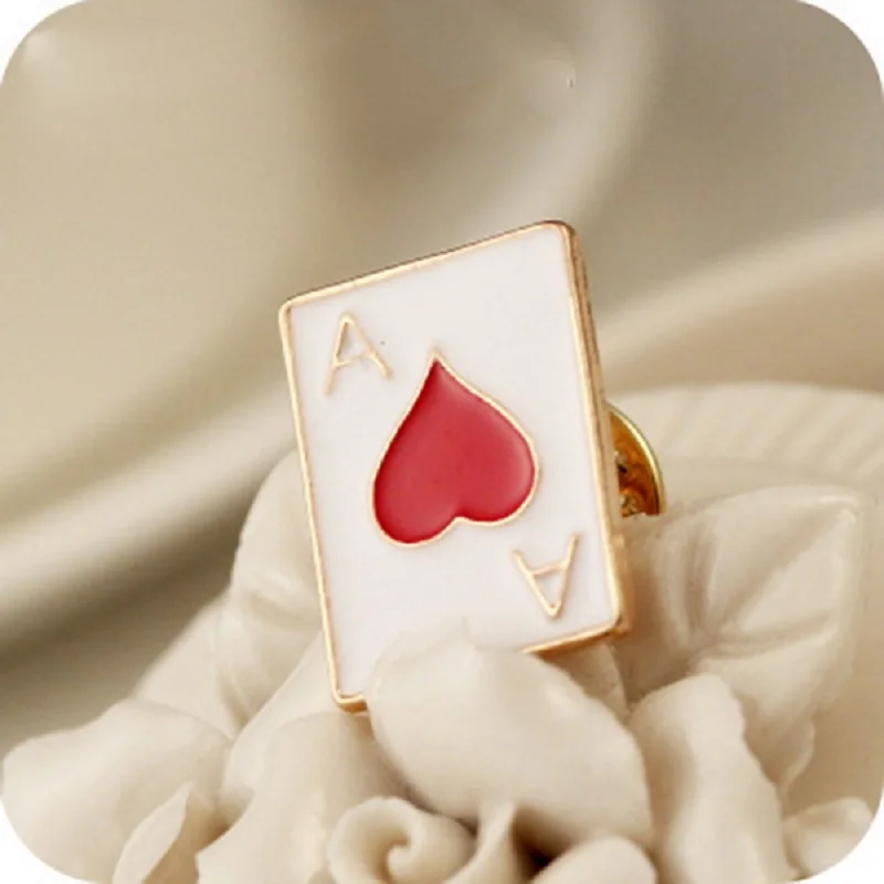 1 шт. металлическая брошь в виде покерного клуба|fashion badges|badge badgesbadge backpack |