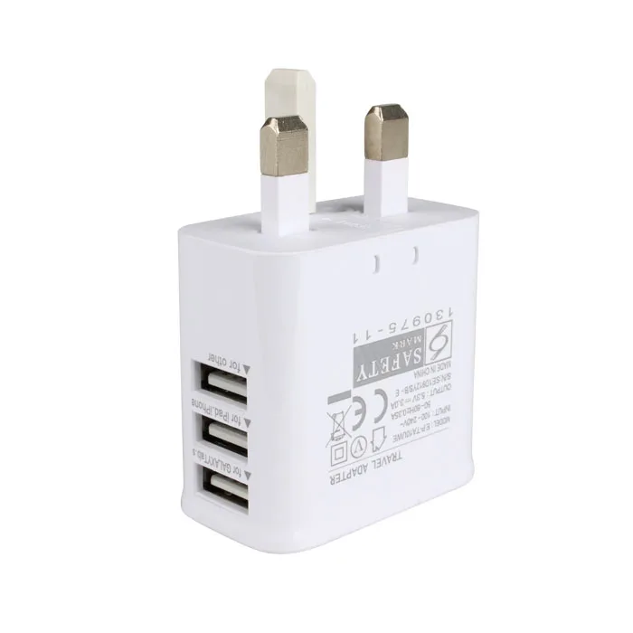 Зарядное устройство с 3 USB-портами 5 В А выход электрический адаптер питания