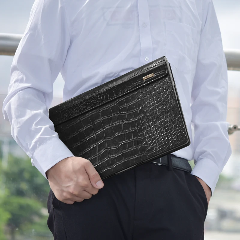 Чехол из натуральной кожи крокодиловой коровьей для Microsoft Surface Book2 Business умный