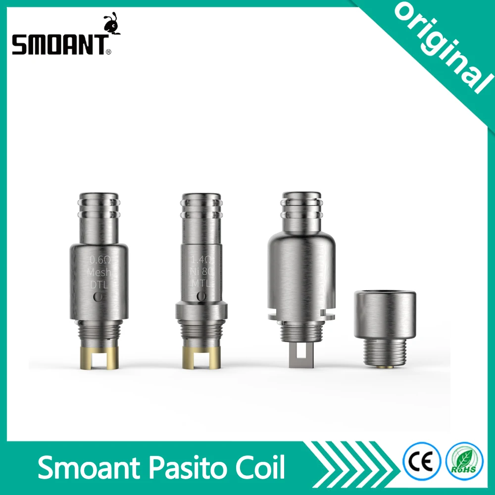 Оригинальная сменная катушка Smoant Pasito DTL/MTL/RBA одинарная для набора вейпа Pod