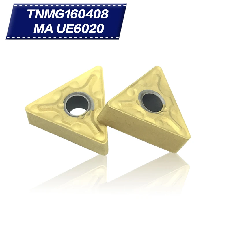 10 шт. TNMG160408 MA UE6020 внешние токарные инструменты карбидные вставки режущий