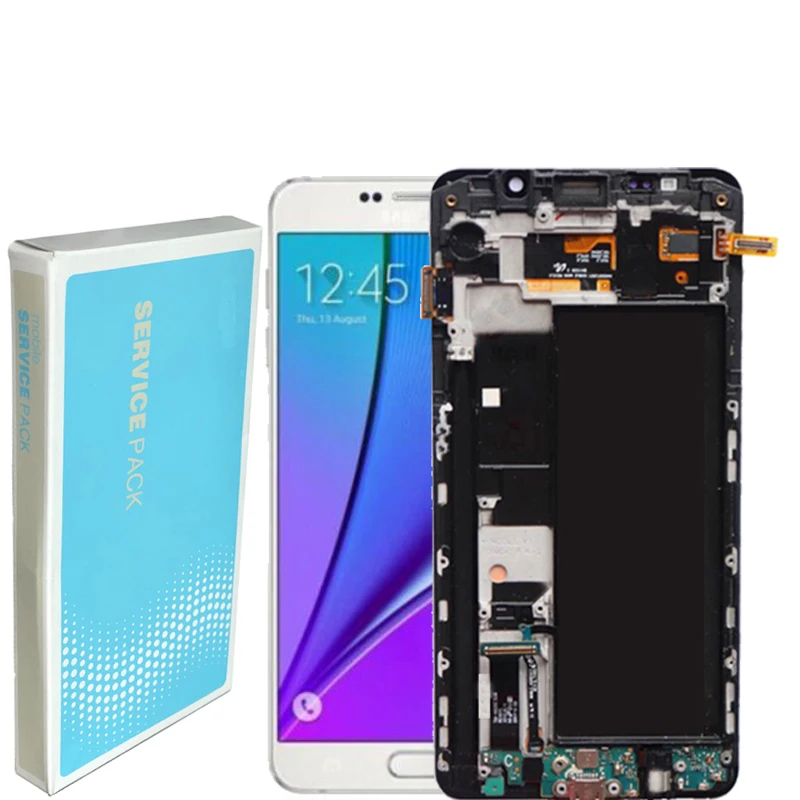 Новый 5 7 ''super AMOLED ЖК дисплей s Дисплей для SAMSUNG Galaxy Note N9200 N920F N920A N920T N920C N920V