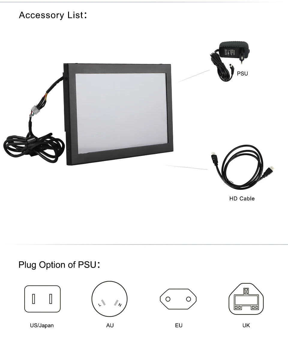 Прямая с фабрики 10.1in USB HD/VGA/DVI смарт-устройство настенное крепление сенсорный экран дисплей емкостный сенсорный ЖК-экран ТВ