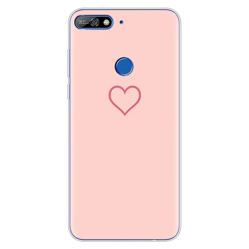 Ультратонкий чехол из ТПУ с цветами для huawei Y7, резиновый силиконовый прозрачный чехол для huawei Y7 Prime, чехол с принтом