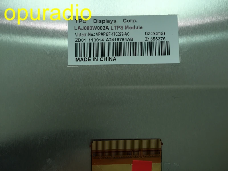 Новый 8-дюймовый ЖК-дисплей Opuradio LAJ080W002A панель экрана для Jaguar XJ Volvo S80L